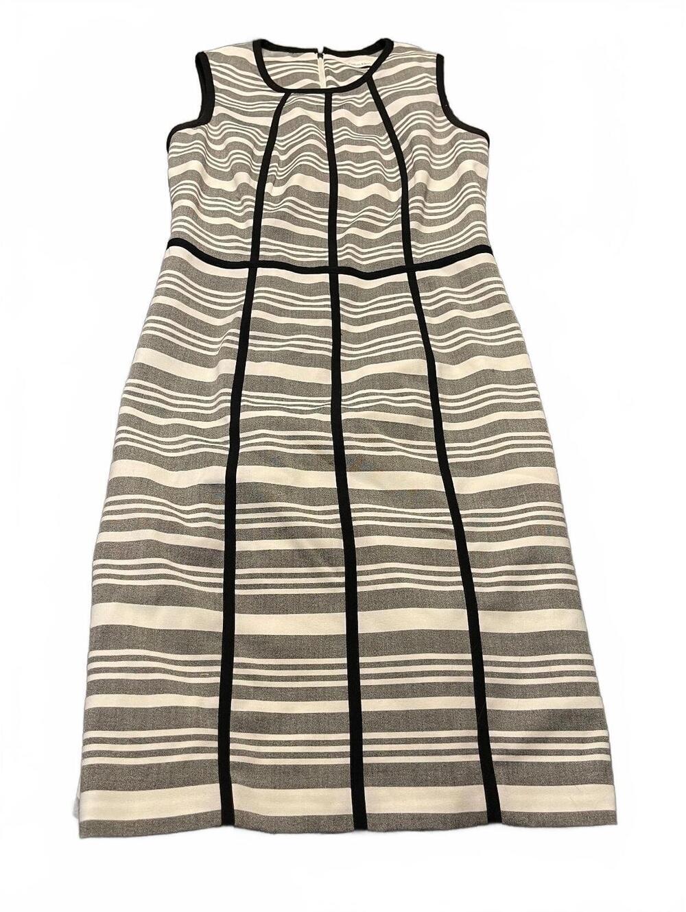 Calvin Klein Sleeveless Striped Midi Dress Size 6